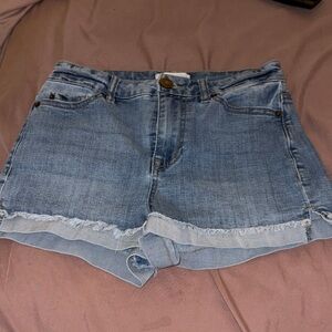 Copper Key Light Blue Jean Shorts